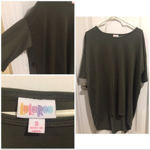 NWOT LulaRoe Dark Green Irma Top